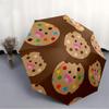 1pc Cookie Circle Automatic Open/Close Umbrella Compact Folding Umbrella, All-Season Portable Umbrella for Women/Men F1124117