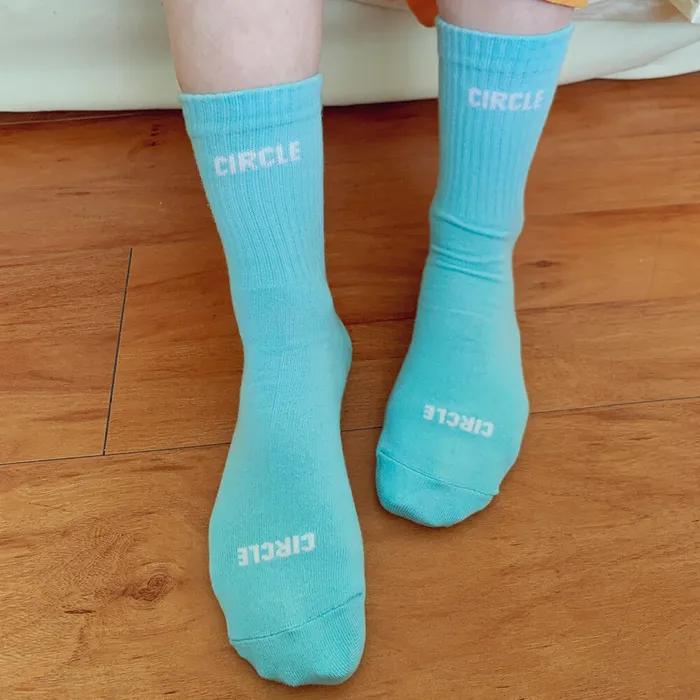 Small Logo Socks | Sky Blue