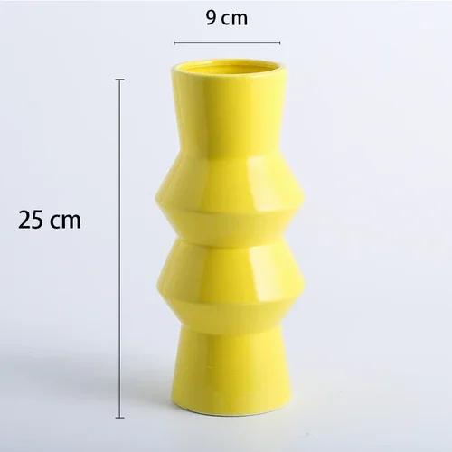 Ceramic vases, creative home accessories, flower simulation, versatile living room, dining table ceramic decorations flower vase
