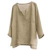 Neue männer Sommer Frühling Lange Ärmel Lose Hemd Einfarbig Casual Langarm Cooles Hemd Vn-eck Tops Größe s-5XL