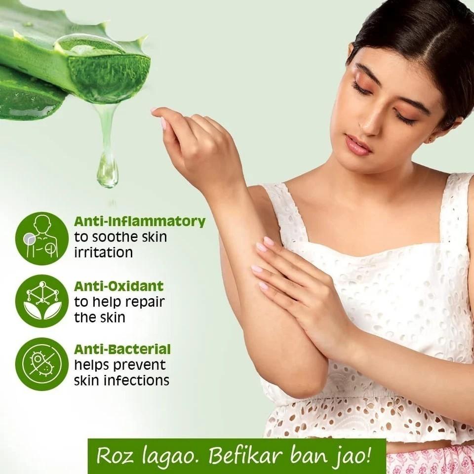 BOROPLUS Aloe Vera Gel for Hydration, Scars, Dryness 450ml (Pack of 3)
