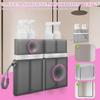 4 In 1 Travel Toiletry Container Refillable Travel Size Toiletries Bottle Set with Suction Cup for Smooth Wall for Shampoo Conditioner Body
