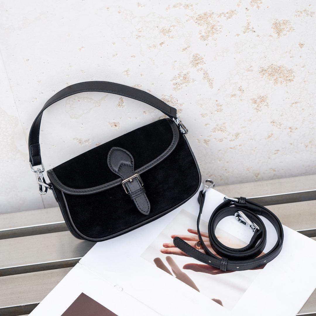 

Женская винтажная сумка из натуральной кожи через плечо/кроссбоди 2025 - Коллекция Осень/Зима 19x8x23 cm