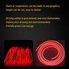 5M RED LED Car Interior Decorative Atmosphere Wire Strip Light Accessories EOA