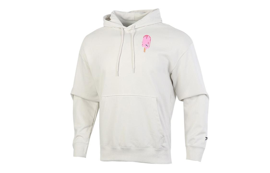 PUMA Sweatshirts Men s Smoke Gray Hooded Moderate Regular 599303-05 XL