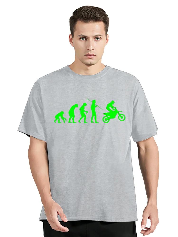 Summer Fashion T-shirt Evolution Motocross Enduro Moto Cross Motorrad Biker Cotton Tshirt Clothing Oversized Tops Tees