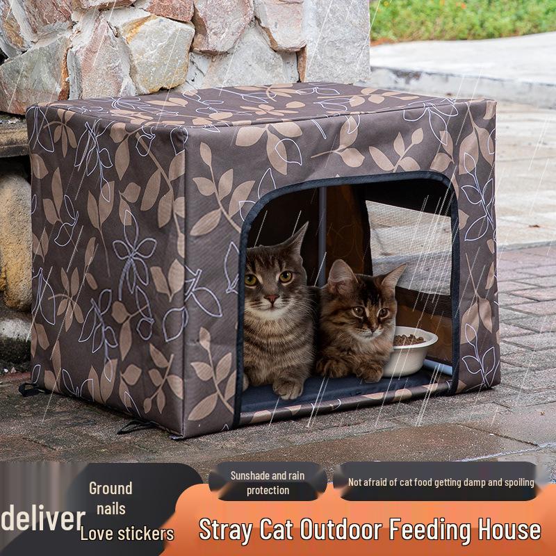 Stray Cat Shelter: Outdoor Waterproof, Rainproof & Warm Enclosed Nest for All Seasons