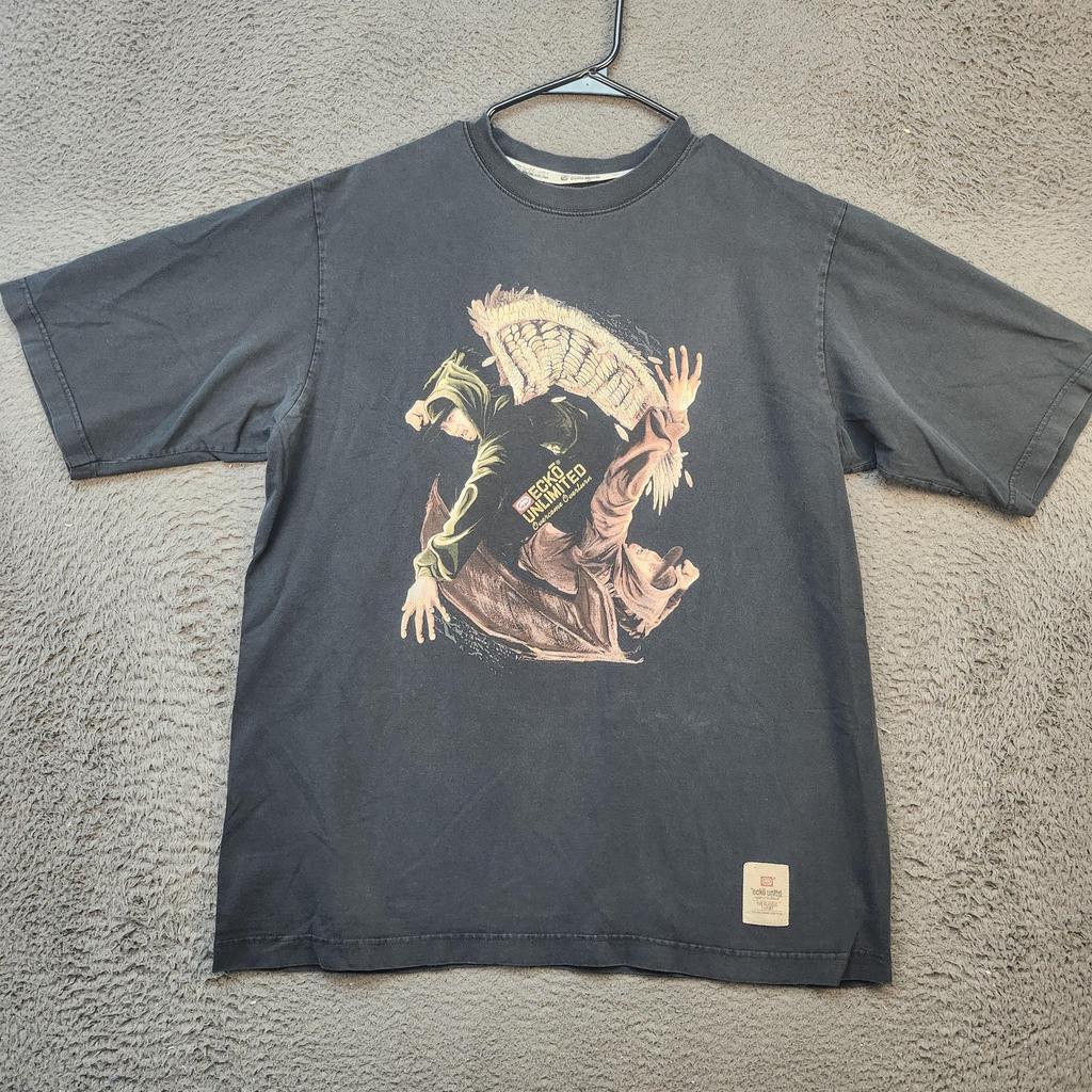 Ecko Unltd Hemd Herren Medium Schwarz Grafik Overcome Ousters Das Klassische T-Shirt