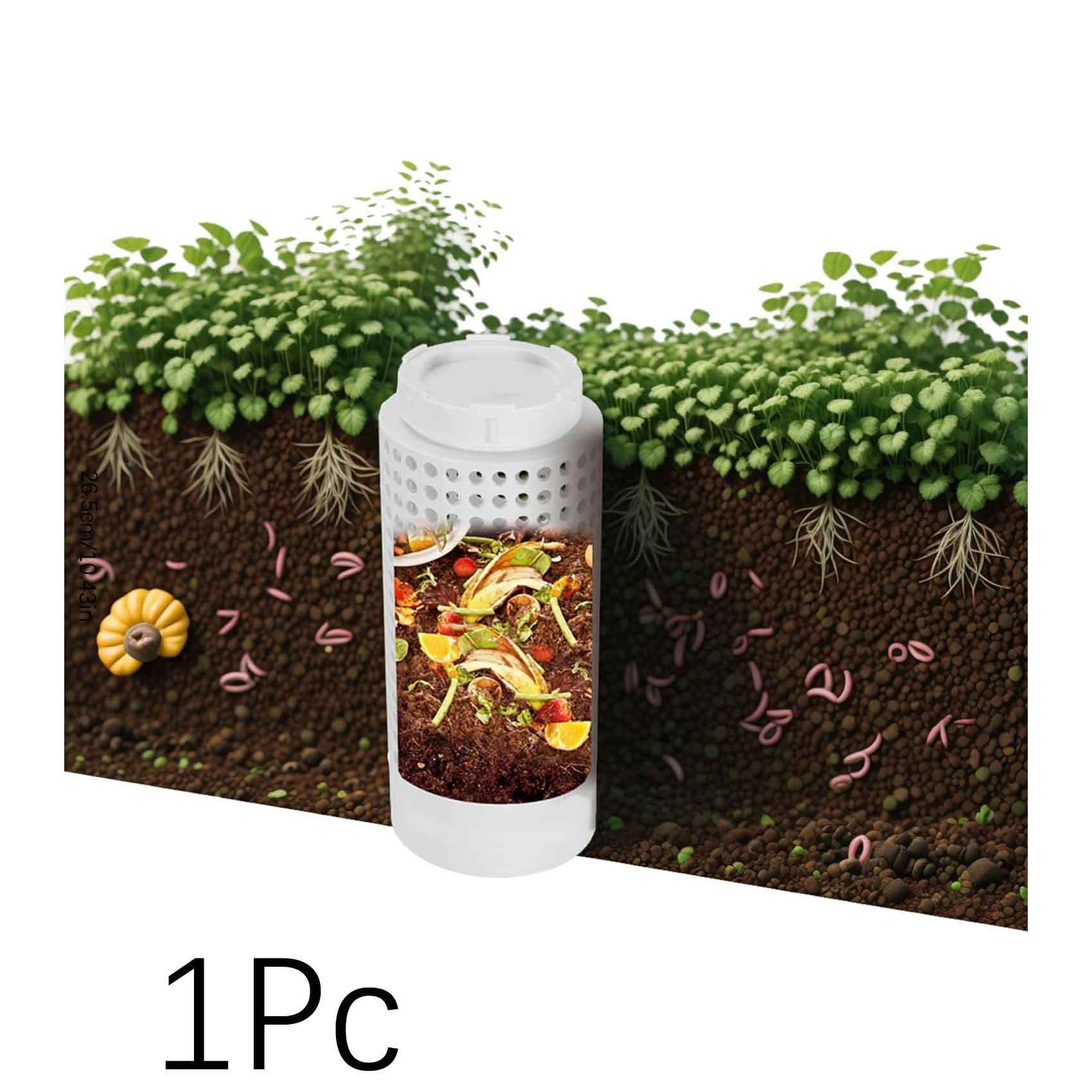 

Underground Worm Farm Compost Bin Kit for Home Raised Flower Beds Outdoor Eco-Friendly Garden Organic Waste Decomposition System