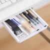 White SelfAdhesive Storage Drawer Box Makeup Pencil Tray Desk Hidden Under Desk Stand Self-adhesive Under-drawer Storage Box