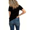 One Love Rasta Palm Tree Women's Tee Reggae Graphic, Casual Black Top