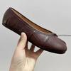 Fashion Wrinkles Tabi Ninja Shoes 2025 Women Cozy Leather Flats Split Hoof Toe Loafers Femme Mary Jeans Mocasines Ladies Ballerina Shoe