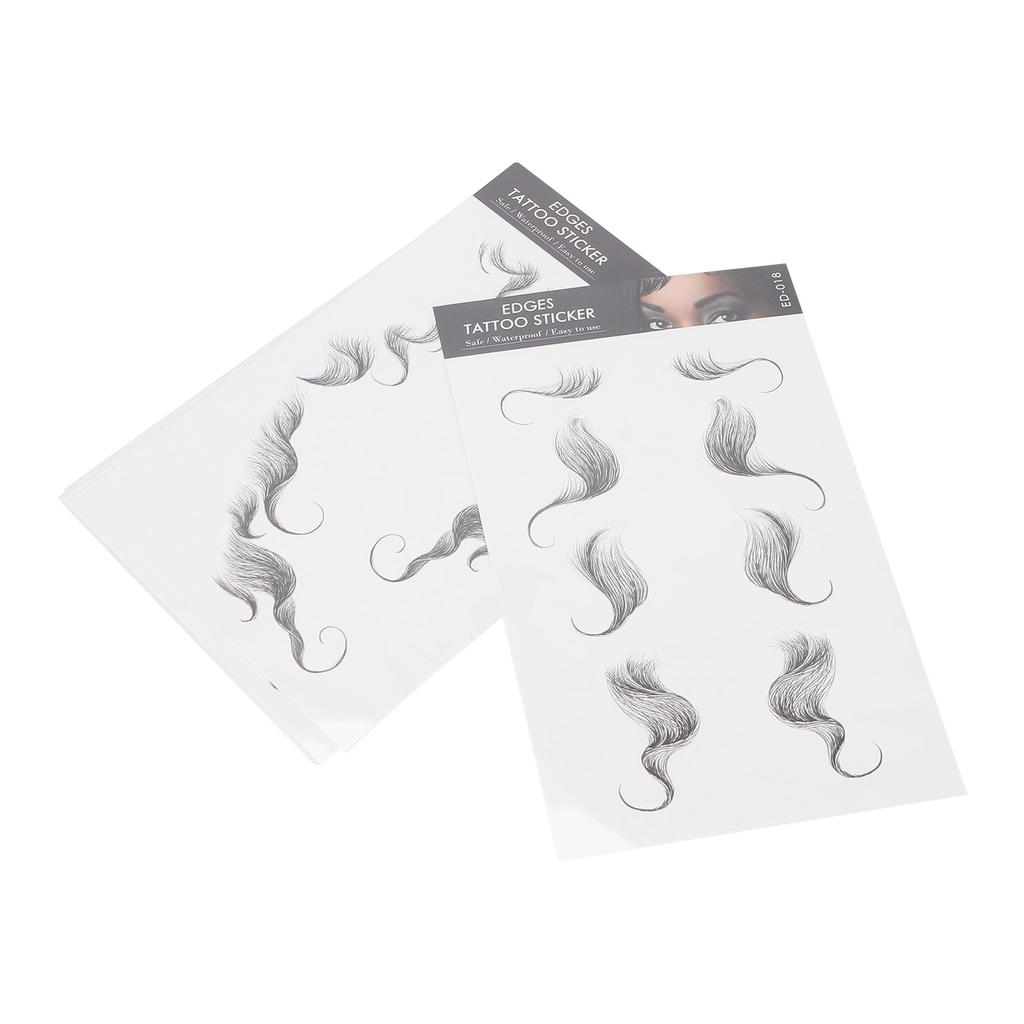 Adesivo Tatuagem de Cabelo Salão de Cabelo DIY Penteado Adesivos de Cabelo Adesivo Linha Capilar Falsa Conjunto de 9 peças