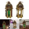 Mini Candle Lantern Vintage Style Decorative Hanging Candle Holder Wind Lamp for Halloween Wedding Decor Table Centerpiece