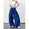 2025 Dam Casual Vida Cargo-byxor med Patchwork-randdetalj
