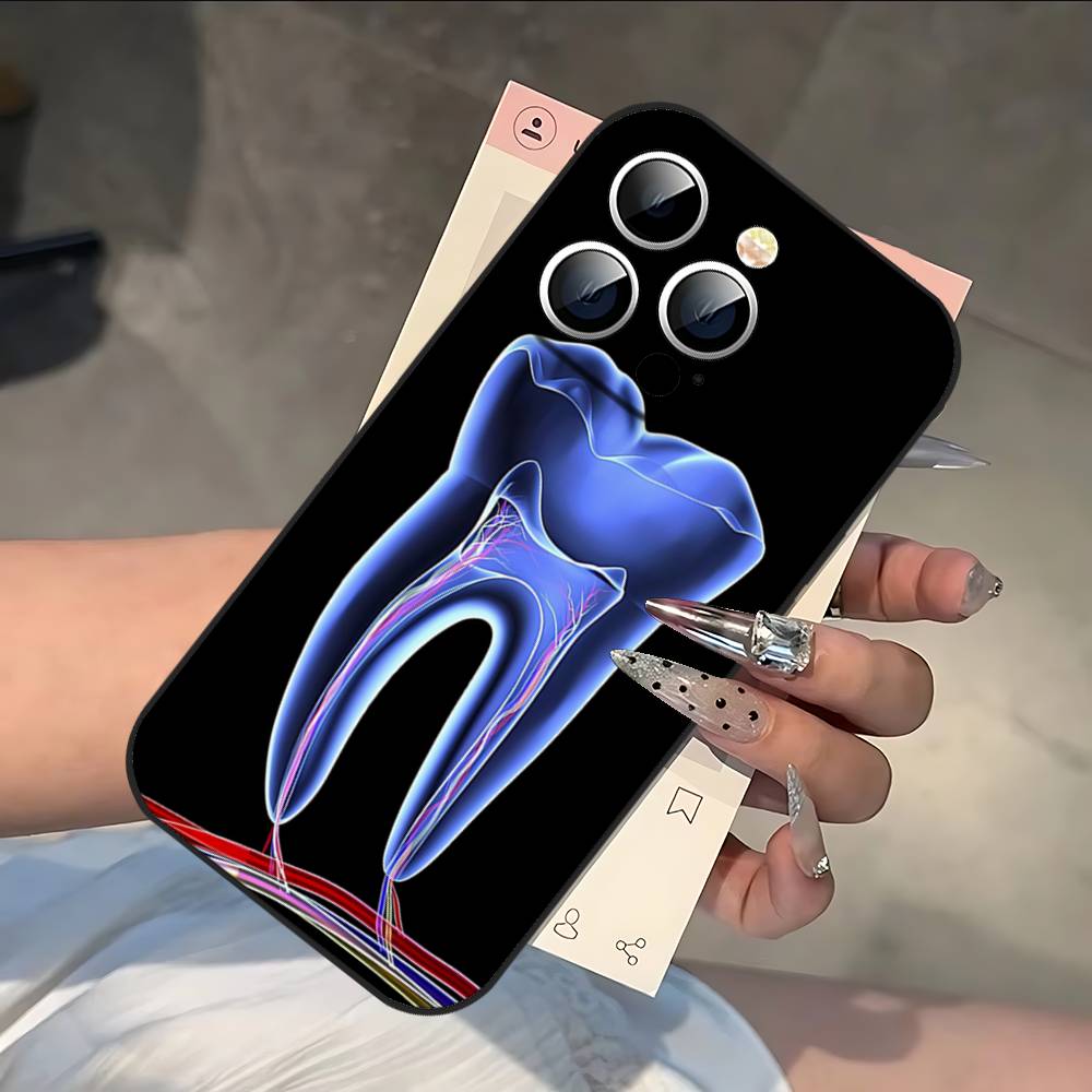 The Dentist Tooth Phone Case For IPhone 17 16 15 14 13 12 11 PRO MAX PLUS Mini TPU Soft To Skin-friendly Case