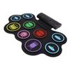 9 Pads Electronic Drum Set Educational Rechargeable Built in Speaker Headphone Bluetooth USB MIDI Ro