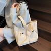 Bag Women's Large Capacity Casual Underarm Bag 2025 New Corduroy Tote Bag Simple Versatile Shoulder Bag