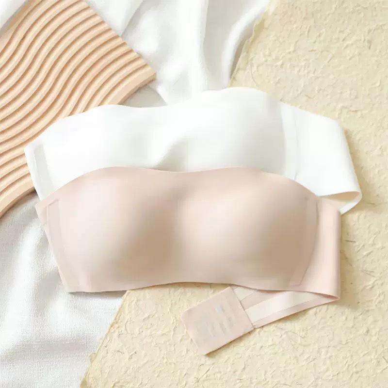 Nahtloses trägerloses Bandeau mit rutschfestem Geleistreifen für Damen, Schönes Rückendesign, Ideal für kleine Brüste