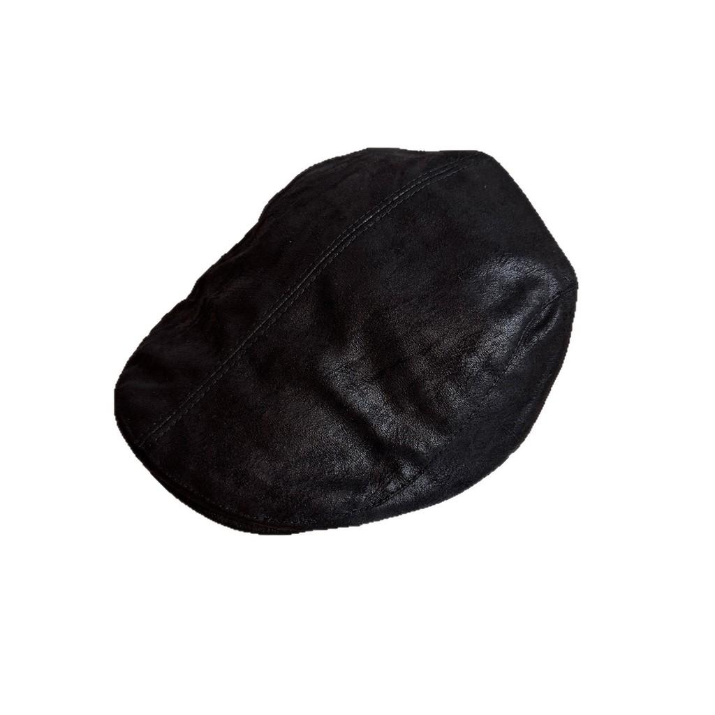 Retro Suede Beret With Solid Color Design Suitable For Teens Matching Daily