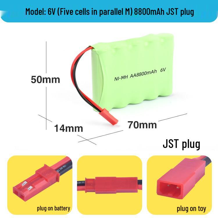 Ni-MH AA Rechargeable Battery Pack for Remote Control Cars: 3.6V To 12V