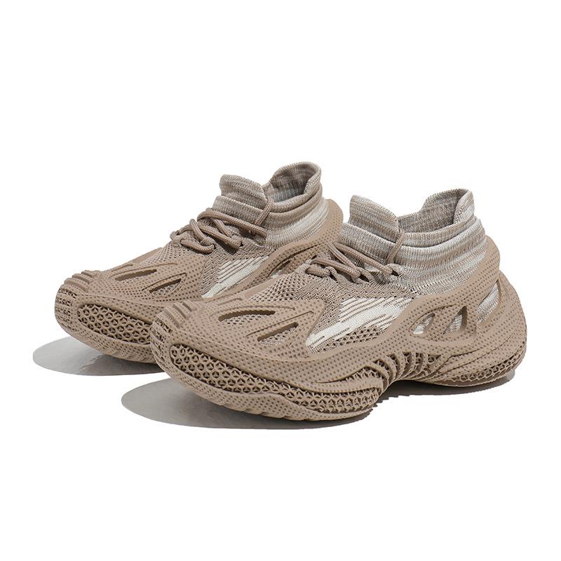 Venom Damen Frühjahr 2026 Fly-Knit Mesh Sneaker - Dicke Sohle, Atmungsaktiv, Vielseitiger Casual Socken-Stil