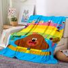 Hey Duggee Theme Printed Blanket - Perfect for Couch, Bed, Travel & Outdoor Use | Machine Washable, Cozy & Durable.