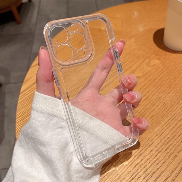 

Прозрачный противоударный жесткий акриловый чехол для Iphone 14pro Max 13 12 Mini 11 Pro Xs Max X Xr 14, мягкий силиконовый бампер, прозрачная крышка For iPhone 14plus