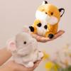 Cute Cartoon Panda Plush Toy Pendant Keychain Kawaii Stuffed Animals Keychain Novelty Backpack Decoration Accessories Gifts