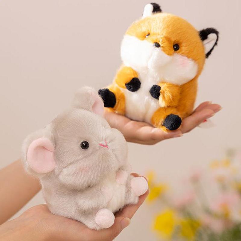Cute Cartoon Panda Plush Toy Pendant Keychain Kawaii Stuffed Animals Keychain Novelty Backpack Decoration Accessories Gifts