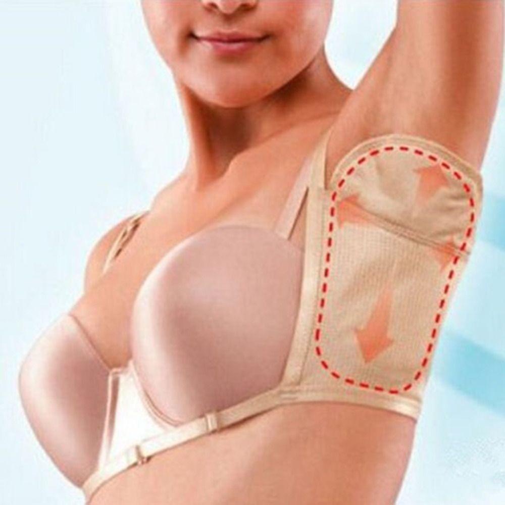 Skin Tone Underarm Sweat Pads Reusable Perspiration Absorbing Pads Armpit Sweat Guard Summer
