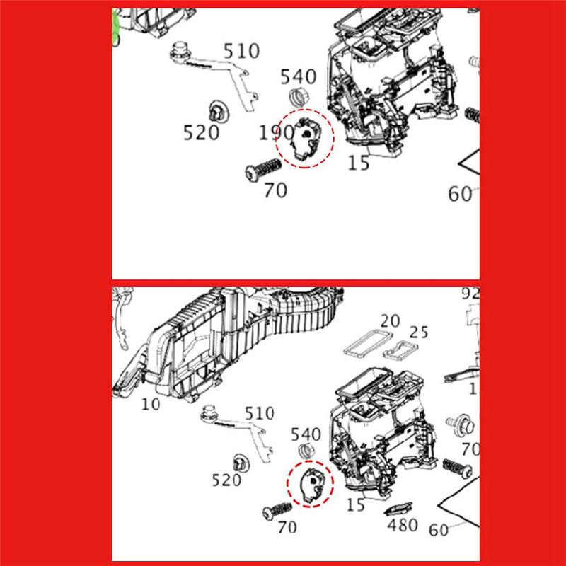 Car HVAC Air Door Actuator A/C Servo Motor Evaporator Motor 1699060100 For Mercedes-Benz A B C E CLASS W205 W213 W246-A87Q