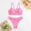 Women Summer Beach Holiday Sexy Leopard Printed Triangle Bikini