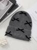 Luxury Rabbit Fur Knitted Hat Women Winter Warm Soft Bowknot Beanie For Women (elegant Solid Colors) | Cozy Fur Lined Baggy Cap