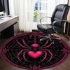1PC Spider Web Pattern Office Round Area Rug, Mat Suitable For Office, Under Office Chairs Bedroom Living Room Home Decor, Room Deco