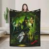 Glinda Elphaba Wicked Kuscheldecke Weicher Plüsch x Zoll Perfekt für das Sofa Mehrere Größen Alle Jahreszeiten Tagesdecken