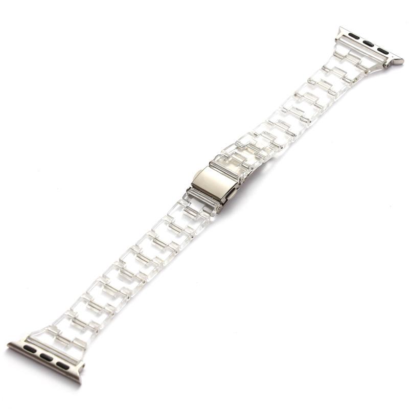 Resin Band for Apple Watch Series 10 46mm/Ultra 2 Ultra 49mm/Series 9 8 7 45mm/6 5 4 SE (2023) SE (2022) SE 44mm/3 2 1 42mm Jelly Watch Strap