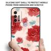 Case For Motorola G30 G60 G22 G9 Play G82 G52 G8 G9 G50 One Fusion Edge 20 Black Soft Phone Capas Flower Cute