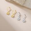 Bohemian Gold Hoop Earrings for Women with Daisy and Sunflower Pendant Charm