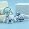 Figura de Cachorro Pudim Corgi de Jade com Tema de Verão Brinquedo de Patch Diy 7cm Material Pvc