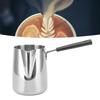 Kaffee-Toroid-Kännchen mit Griff 304 Edelstahl Rostfrei Glatterer Milchkännchen für Zuhause Kaffeehaus