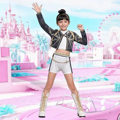 Kinder Kpop Dämon Rumi Zoey Mira Cosplay Huntrix Hunters Kostüm für Mädchen Kleidung Gruppenidol Rollenspiel Halloween Karneval Anzug