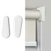 2pcs Curtain Bead Chain Counterweight Handle Repair Parts Rolling Rope Handle Smooth Surface White Simple Assembly