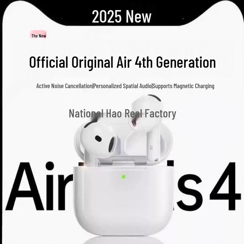2025 Air4 Bluetooth Headphones: Fourth-Gen Sports Headphones with Active Noise Cancellation for Apple