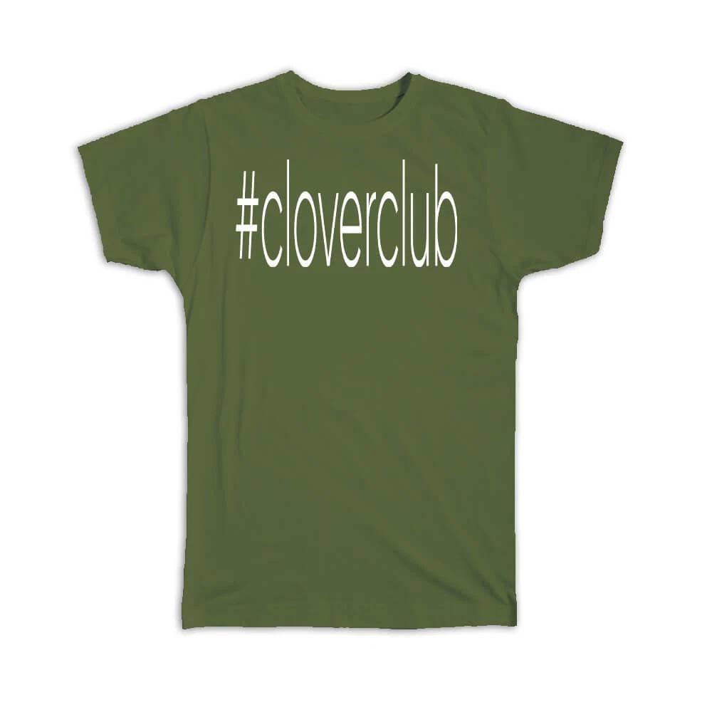Подарочная футболка : Хэштег Cloverclub Хэштег Социальные сети S