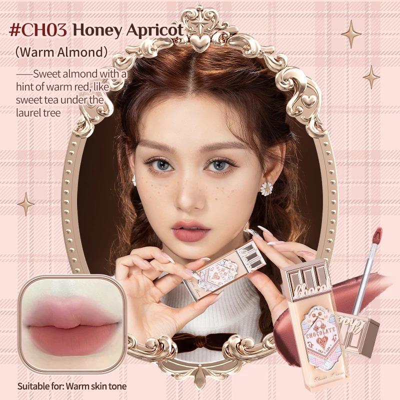 Flower Knows Crème Lèvres Nuage de Chocolat Mat Léger Longue Tenue Rouge à Lèvres Liquide Maquillage Boue à Lèvres 4.5ml Imperméable