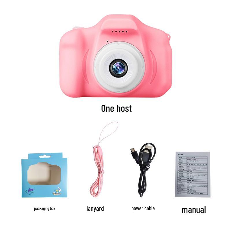 

Детский мультяшный цифровой фотоаппарат - Игрушка для фото и видео, Подарок на день рождения студента