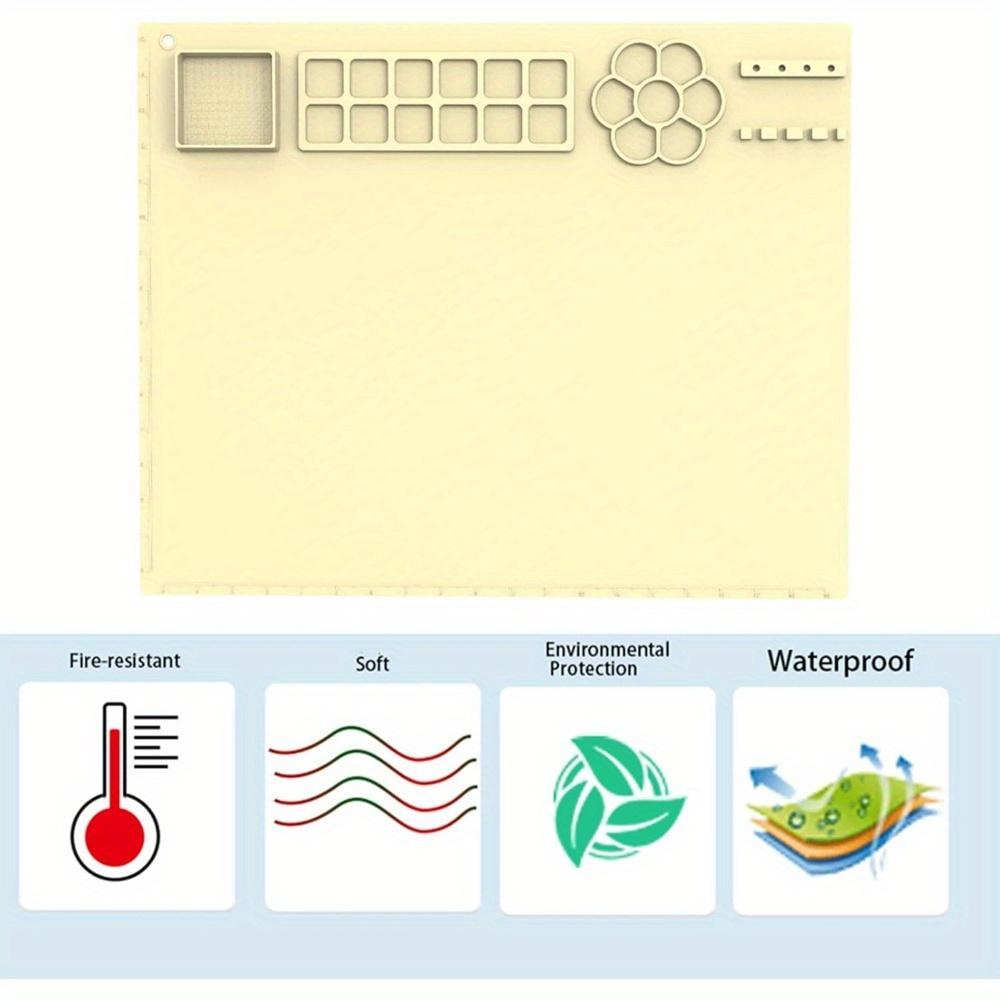 1PC Painting & Carving Silicone Pad Artist Crafts with Cup Non-stick Surface Versatile Easy To Maintain Foldable