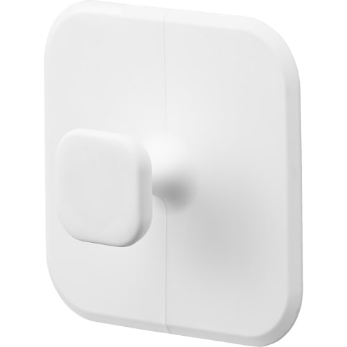 Yamazaki Magnetic Sanitary Silicone Sponge, White, W7.5 x D7.5 x H3cm, Tower, Floating Storage, for Bathroom Sinks and Cleaning, 1842