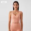 Lu Same Sports Vest Women's Summer Thin Semi-Fixed Cup Nude Feel Shaping Yoga Intimates U-Shaped Yoga Vest